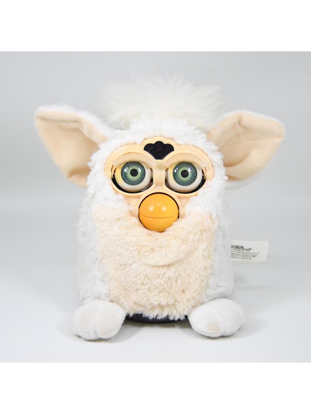 VTG 1999 Furby Lamb Sheep White Cream Green Eyes Tiger Electronics Works 70-800